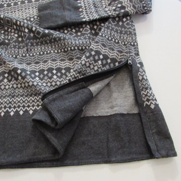 T by Talbots 100% Cotton Cowl Neck Pullover Sweater Lower Side Zip Size Medium - Picture 6 of 13